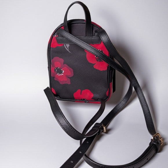 Kate Spade Wilson Road Poppy Red Mini Backpack - Picture 2 of 4